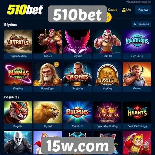 Jogos disponíveis e diversidade no 510bet